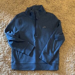 Boys  Blue Half-Zip Sweater vineyard vines size 5